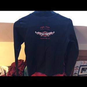 Cape Fear Harley Davidson mock neck long sleeve shirt